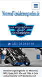 Mobile Screenshot of motorrad-versicherung-online.de