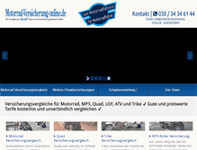 Tablet Screenshot of motorrad-versicherung-online.de